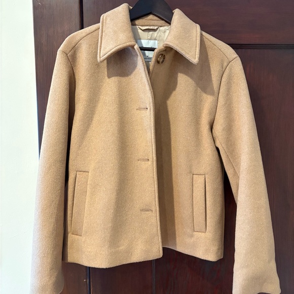 Abercrombie & Fitch Camel Wool Blend Coat - Picture 2 of 13